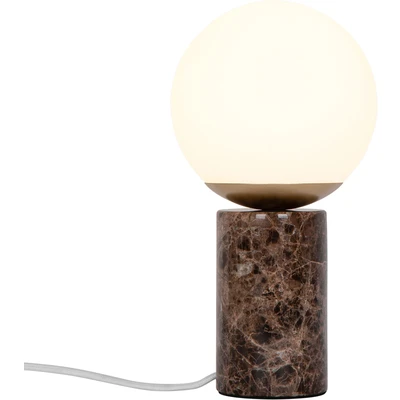 Abbildung von Nordlux Tischleuchte »Lilly Marble«, Leuchtmittel E14 ohne Leuchtmittel, Zeitgenössisches Art Deco Design, Kippschalter am Kabel