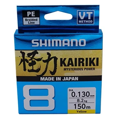 Abbildung von Shimano Kairiki 8 150m Yellow 0.060mm/5.3kg Geflochtene Schnur