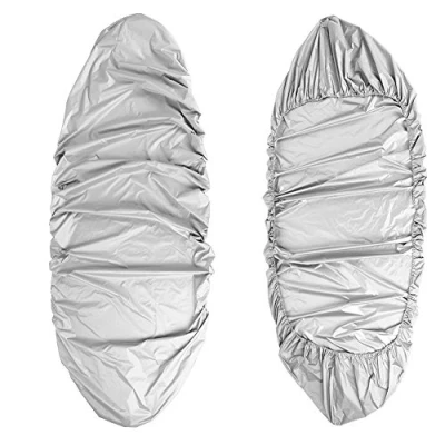 Abbildung von Kajak Abdeckung,Aufbewahrungstasche Aus Kayak,4,5 M,Boot,Kanudecke,Wasserdicht,Uv Schutz,Staubschutz,Für 3,6 4 M,Kajak Boot Kanu (Grau)