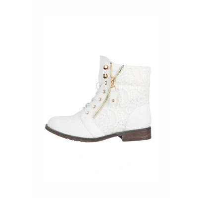 Abbildung von Elara Herbst Schnürstiefelette, Damen, Größe: 41, Weiß Schuhe