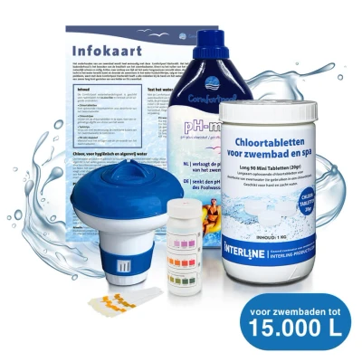 Abbildung von Comfortpool Chlor Starterpaket groß bis zu 15.000 Liter