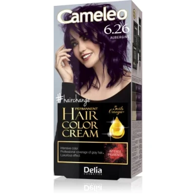 Abbildung von Cameleo Omega Plus Haarfarbe Aubergine Tiefgreifende, Dauerhafte Farbe Färbung Haarschutz Komplettes Färbungsset