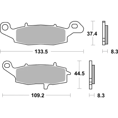 Abbildung von TRW Organic Allround MCB682 Bremsbelagsatz