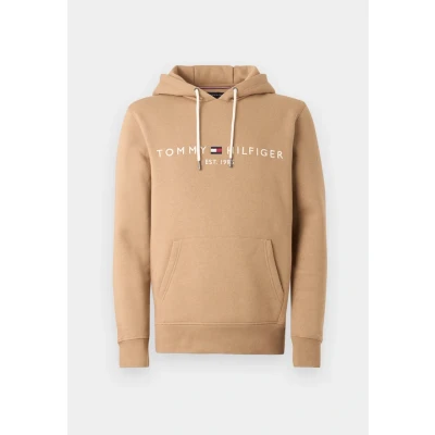 Abbildung von Tommy Hilfiger LOGO Hoody Kapuzenpullover, Herren, Größe: Small, Timeless camel