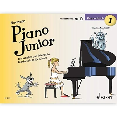 Abbildung von Piano Junior: Konzertbuch 1: Die kreative und interaktive Klavierschule für Kinder. Band 1. Klavier. (Piano Junior deutsche Ausgabe, 1)