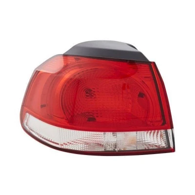 Abbildung von HELLA 2SD 009 922 091 Rückleuchte links äusserer Teil W16W, WY21W 12 Rot, weiß mit Glühlampen Lampenträger VOLKSWAGEN: GOLF 6
