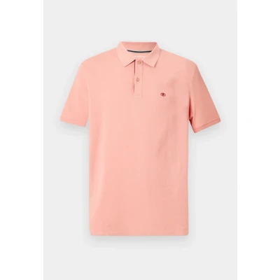 Abbildung von TOM Tailor Basic WITH Contrast Poloshirt, Herren, Größe: XXL, Hazy coral rose