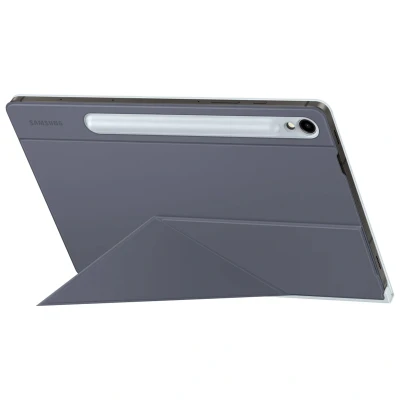 Abbildung von Samsung Smart Book Cover EF BX710 für das Galaxy Tab S9, S9 FE, Zweiteiliges Tablet Cover, Hülle, schlank, stilvoller Schutz, praktische Aufstellmöglichkeiten, S Pen Aufbewahrung, Blue