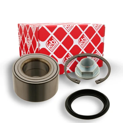 Abbildung von FEBI BILSTEIN 30087 Radlagersatz mit Achsmutter Wellendichtring 74 Schrägkugellager MAZDA: FAMILIA 5, 323C IV Hatchback, MX 5 I