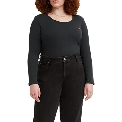 Abbildung von Levi&#039;s Damen Plus Size Honey Long Sleeve Top, Caviar, 1XL