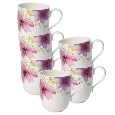 Abbildung von Villeroy &amp; Boch Becher »Becher mit Henkel Mariefleur Tea 430 ml 6er Set bunt«