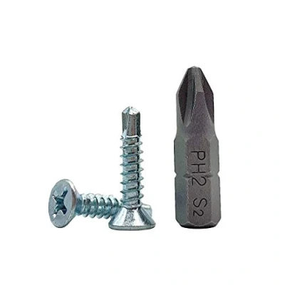 Abbildung von 200 Stück DIN 7504 P Stahl verzinkt 3,9 x 19 mm Schrauben selbstbohrende Blechschraube (PH) Kreuzschlitz Senkkopf selbstschneidend (200, mm)