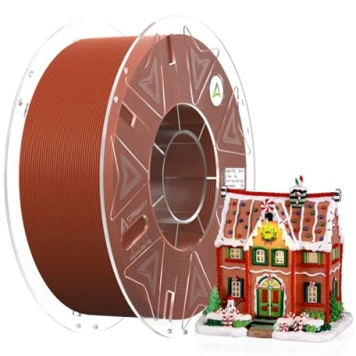 Abbildung von Creality Official Hyper PLA Filament Braun, 1KG 3D Drucker RFID für Hochgeschwindigkeitsdruck, Widerstandsfähig, Glatt, Überhang Leistung Maßgenauigkeit +/ 0.03mm, 2.2lbs/Spool