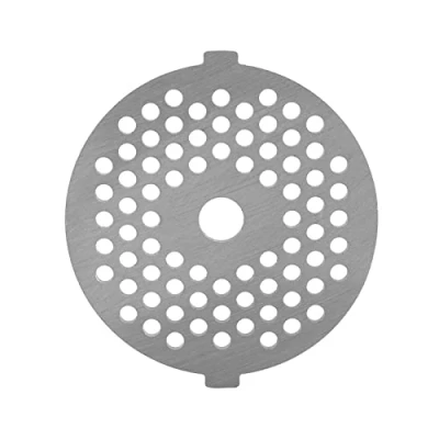 Abbildung von Fleischwolf Messer Edelstahl Teller Disc mit Löchern Professionelle Ersatzteil Home Kitchen Zubehör