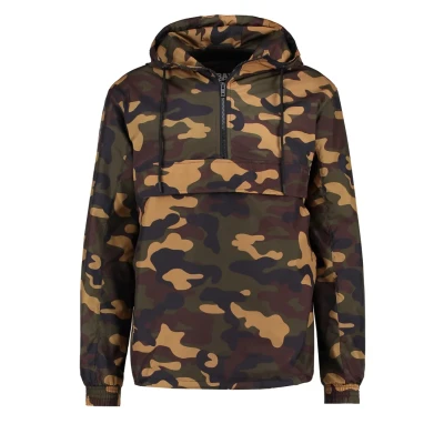 Abbildung von Urban Classics CAMO PULL OVER Windbreaker Windbreaker, Herren, Größe: Medium, Wood