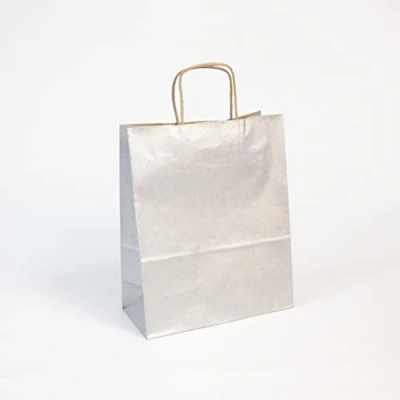 Abbildung von Clairefontaine 395711C Packung mit 25 Tüten aus Kraftpapier, robust und praktisch, 110g, 22x10x27cm, 1 Pack, Silber