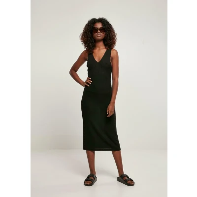 Abbildung von Urban Classics MIDI Sleeveless Jerseykleid, Damen, Größe: 5XL, Black