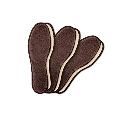 Abbildung von Winter Einlegesohlen aus Lammwolle für Stiefel und Schuhe, 3 Paar Schuheinlagen, Ersatzeinlegesohlen Männer Frauen, Innensohle Lammfell, Strapazierfähig warm (37 EUR / 4 UK Women)