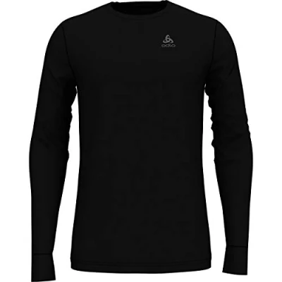 Abbildung von ODLO SUW CREW NECK Langarmshirt, Herren, Größe: 54/56, Black