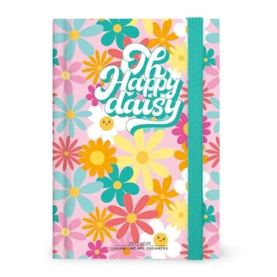 Abbildung von Legami Foto Tagesplaner 2025 2026, Daisy, 16 Monate Medium, Tagebuch September bis Dezember elastischer Verschluss, FSC zertifiziertes Papier, 12 x 18 cm