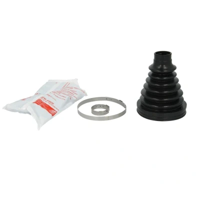 Abbildung von FEBI BILSTEIN 100407 Achsmanschette Thermoplast VOLKSWAGEN: Transporter 5 Bus, 5, Multivan (7HM, AUDI: A8 D3, A6 C6 Saloon, Avant
