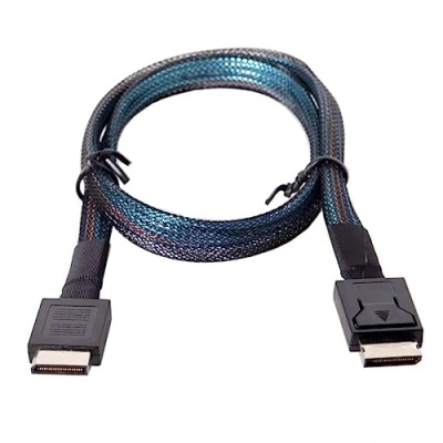 Abbildung von chenyang SFF 8611 Kabel OCuLink PCIe PCI Express 4.0 4i Stecker auf Datenverlängerungskabel 50cm für eGPU GPD Win Max2 Externe Grafikkarte SSD