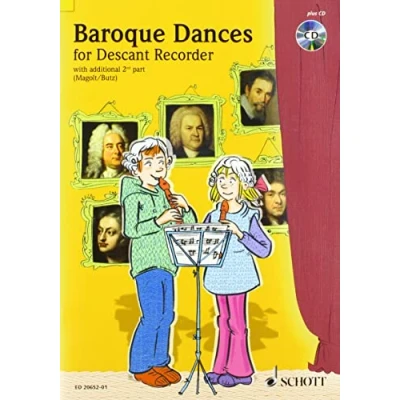 Abbildung von Baroque Dances: 2 Sopran Blockflöten. Ausgabe mit CD. (Spiel und Spaß der Blockflöte)