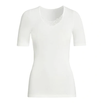 Abbildung von Susa Damen Angora Spenzer S8010820 Thermounterwäsche Oberteil, Weiß (Wollweiß 122), XXL EU