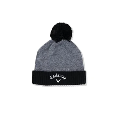 Abbildung von Callaway Herren Mens Pom 23 Beanie Mütze, Grau / Schwarz, Einheitsgröße EU