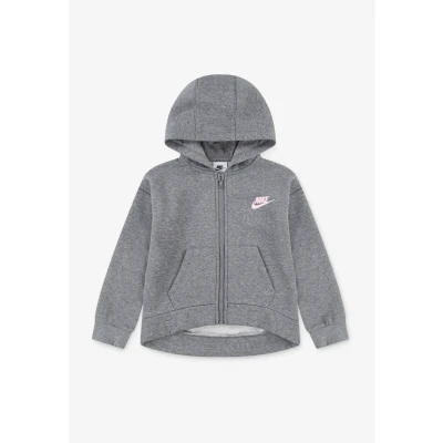 Abbildung von Nike Sportswear CLUB HIGH LOW Hoodie Sweatjacke für Kinder, Größe: 92/98, Grey heather