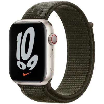 Abbildung von Apple Nike Sport Loop Watch 38mm / 40mm 41mm Cargo Khaki ML2V3ZM/A