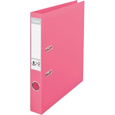 Abbildung von Esselte Solea Power Aktenordner, A4, 50 mm, Rückenetikett, Rosa