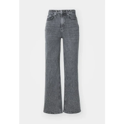 Abbildung von Vero Moda Vmtessa WIDE Studs Jeans Straight Leg, Damen, Größe: 29x32, Light grey denim
