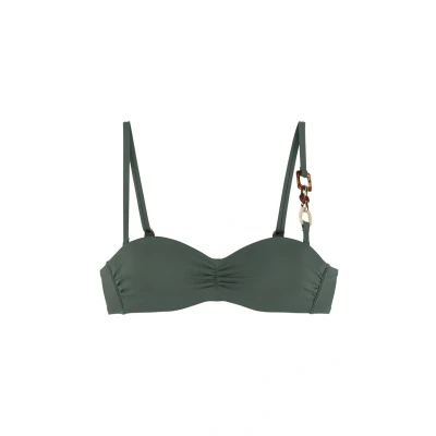 Abbildung von Lascana Bandeau Bikinitop, Damen, Größe: 44xB, Oliv