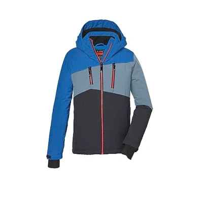 Abbildung von killtec Jungen Skijacke/Funktionsjacke mit Kapuze und Schneefang KSW 150 BYS SKI JCKT, blau, 164, 41186 000