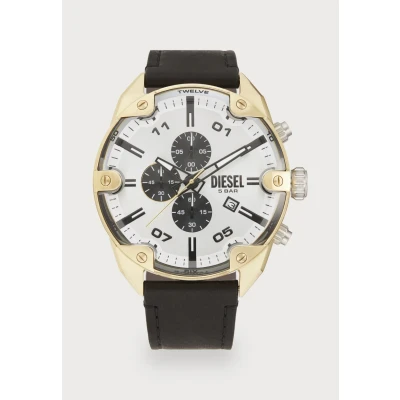 Abbildung von Diesel Spiked Chronograph goldtone, Herren, Größe: One Size, Gold tone
