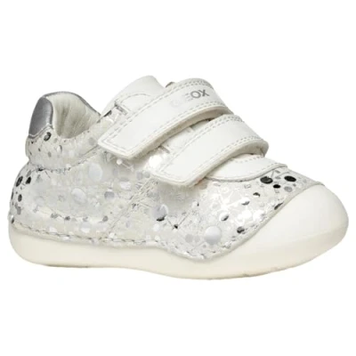 Abbildung von Geox Baby Mädchen B TUTIM Sneaker, White/Silver, 22 EU