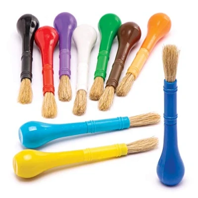 Abbildung von Baker Ross Pinsel mit Easy Griff (10 Stück) stabilem perfekt für Kinder zum Malen, 13 cm