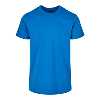 Abbildung von Build Your Brand Herren BB010 Basic Round Neck T Shirt, Cobalt Blue, XS
