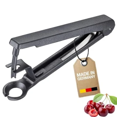 Abbildung von Westmark Kirschentkerner Kernex Black Edition Entsteiner für Kirschen &amp; Oliven Handliche Einmachhilfe Anthrazit