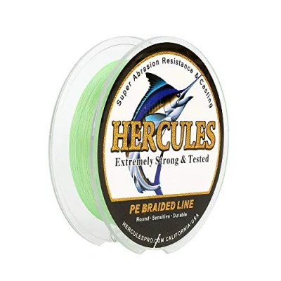 Abbildung von Hercules Super Cast 100m 2000m 109 2196 Yards Geflochtene Angelschnur 6lb 100lb Test für Salzwasser Süßwasser PE Geflecht Fischdraht Superline 4 Stränge