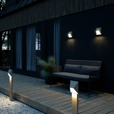 Abbildung von Nordlux Außen Wandleuchte »Pontio«, Leuchtmittel GU10 ohne Leuchtmittel, Architekturdesign, Parallelschaltung möglich, Elegante kompakte Größe