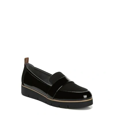 Abbildung von Dr. Scholl&#039;s Shoes Damen Webster Slipper, Schwarzes Lack/Mikrofaser, 41 EU