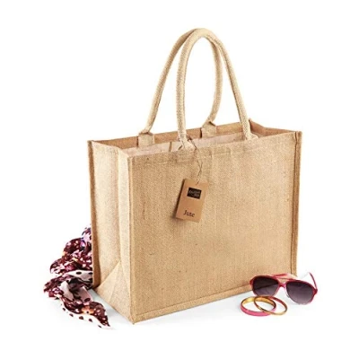 Abbildung von Westford Mill Classic Jute Shopper, Natural, 42 x 33 19 cm