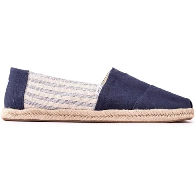 Abbildung von TOMS Herren Alpargata Rope Classic Flacher Slipper, Blue Navy, 46 EU