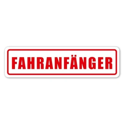 Abbildung von Fahranfänger Auto Magnet Schild I 30 x 8 cm Achtung wetterfest und magnetisch kfz_690