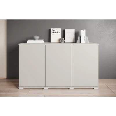 Abbildung von INOSIGN Sideboard »Kenia, moderne grifflose Kommode mit 3 Türen, Breite 120 cm«, (1 St.), Push to Open Fronten, höhenverstellbaren Einlegeböden