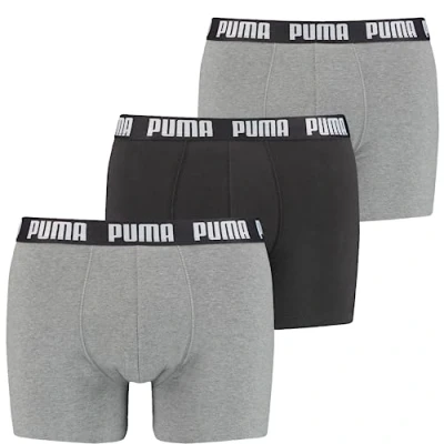 Abbildung von Puma MEN Everyday 3 PACK Panties, Herren, Größe: Medium, Black/grey combo