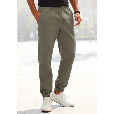 Abbildung von john devin Jogger Stoffhose, Herren, Größe: 44/46, Khaki