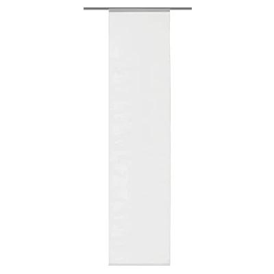Abbildung von Home fashion 86601 701 weiß Schiebevorhang &quot;Rom&quot; Uni / 245 x 60 cm Dekostoff Seidenoptik